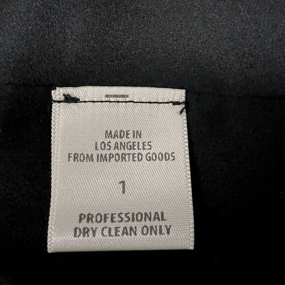 Stone Cold Fox Derek Dress Long Sleeve Mini Crepe Date Night Black Womens Size S - Picture 7 of 8